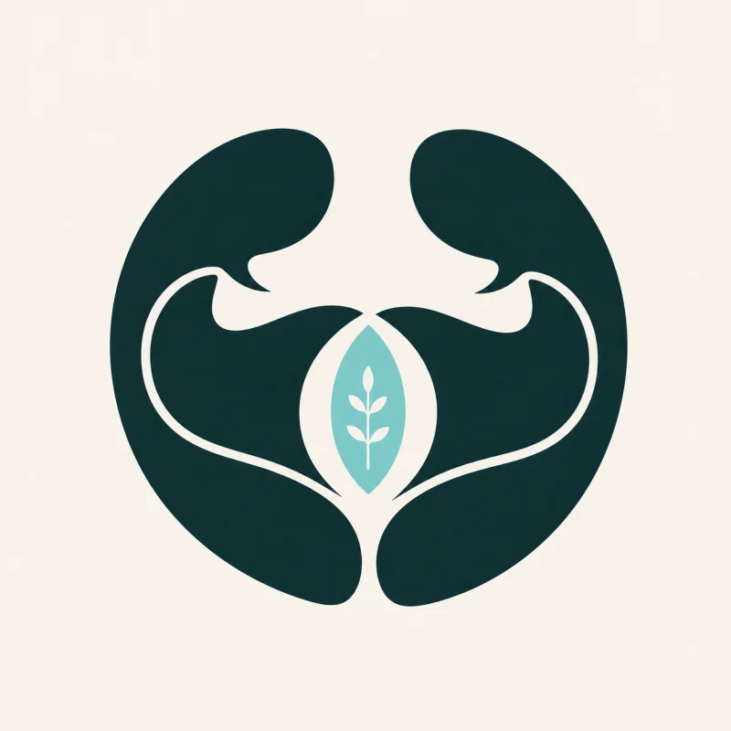 NVC symbol — hands cupping a leaf