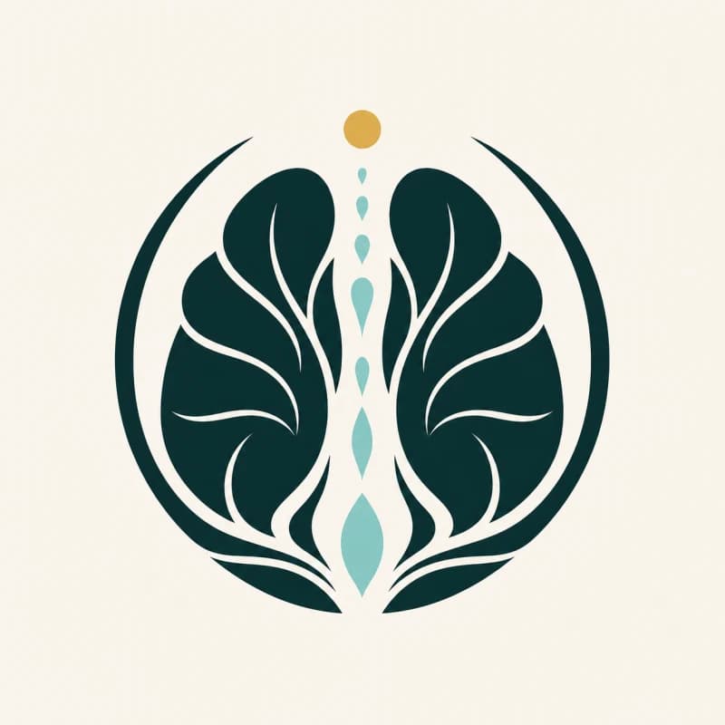 Breathwork symbol — a tree of lungs